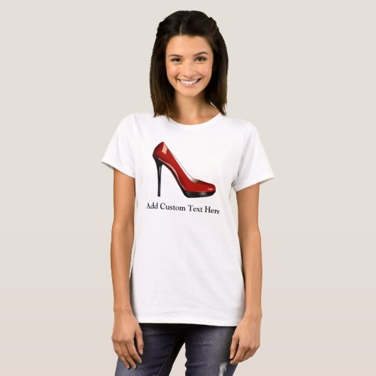 Sassy Red Shoe T-shirt (Voorkant volledig)