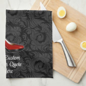 Sassy Red Shoe Theedoek (Quarter Fold)