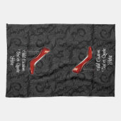 Sassy Red Shoe Theedoek (Horizontaal)