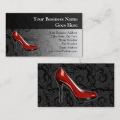 Sassy Red Shoe Visitekaartje (Voorkant / Achterkant)