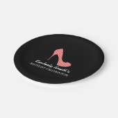 Sassy Red Stiletto High Heel Papieren Bordje (Gekanteld)