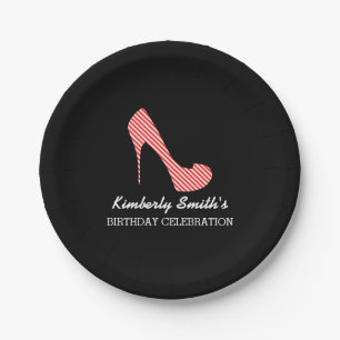 Sassy Red Stiletto High Hiel Papieren Bordje
