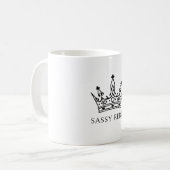 Sassy Reign Tote Bag  Koffiemok (Voorkant links)