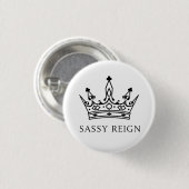 Sassy Reign Tote Bag  Ronde Button 3,2 Cm (Voorkant /achterkant)