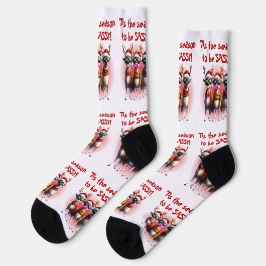 Sassy Reindeer Sokken (Links)