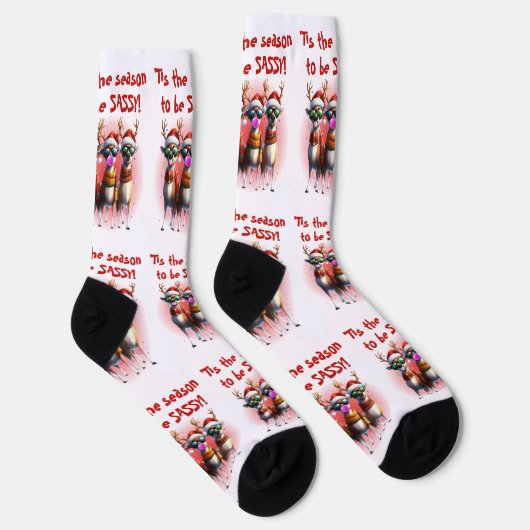 Sassy Reindeer Sokken (Rechts)