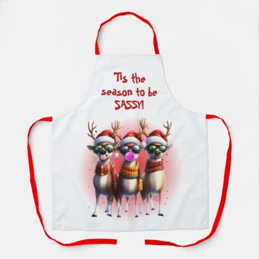 Sassy Rendier All-Over Print Schort (Voorkant)
