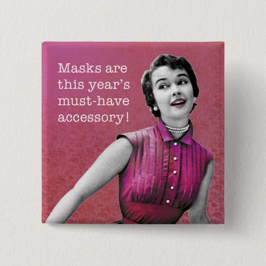 Sassy Retro | BUTTON | Vierkant (Voorkant)