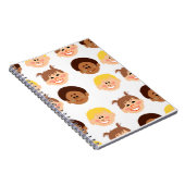 Sassy Retro Kiddie Cartoon Notitieboek (Rechterzijde)