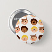 Sassy Retro Kiddos Ronde Button 5,7 Cm (Voorkant /achterkant)