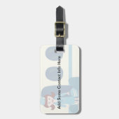 Sassy Retro Stewardess Travel Label Bagagelabel (Voorkant verticaal)