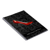 Sassy Rode Schoen Notitieboek (Rechterzijde)