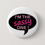 sassy ronde button 5,7 cm (Voorkant)
