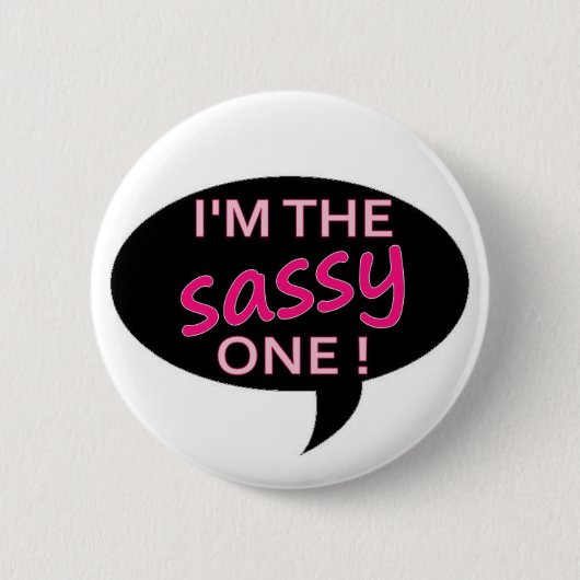 sassy ronde button 5,7 cm (Voorkant)