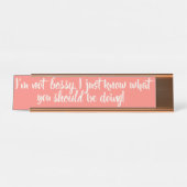 Sassy Roos Gold Desk Bureau Naambordje (Voorkant)