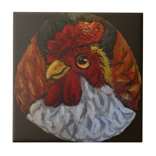 Sassy Rooster Tegeltje (Voorkant)