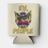 Sassy Royal Cat - "Ew. Mensen" Grappige kattenlief Blikjeskoeler (Voorkant)