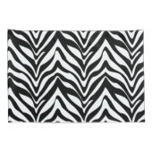 Sassy roze en Zwarte Zebra Stripes Kussensloop (Achterkant-Rechts)