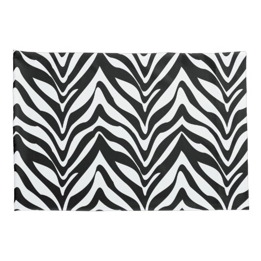 Sassy roze en Zwarte Zebra Stripes Kussensloop (Achterkant-Rechts)