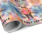 Sassy Sadie Fierce, Fabulous en Fearless Wrapping Cadeaupapier (Rol Hoek)