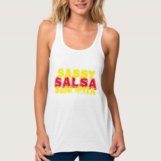 Sassy Salsa Senorita Tanktop (Voorkant)