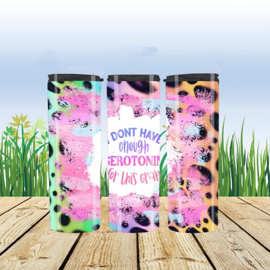 Sassy Sarcasm, ik heb niet genoeg serotonine... Thermosbeker