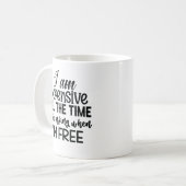 sassy sarcastisch gezegde koffiemok (Voorkant links)