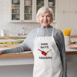 Sassy Saucy Chef Gepersonaliseerde Sauce Pan Schor Standaard Schort