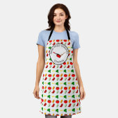 Sassy Saucy Cook gepersonaliseerd overal Print Schort (Gedragen)