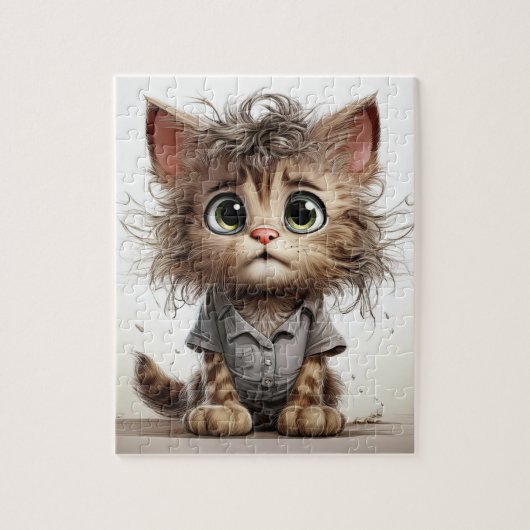 Sassy Schattige Kitten Legpuzzel (Verticaal)