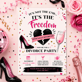Sassy Scheidingsfeest Viering Feest | Kaart