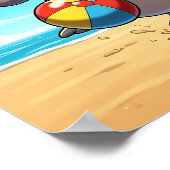 Sassy Seal | Cute Cartoon Kid's Nursery Art Poster (Hoek)