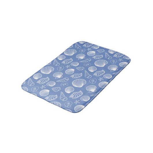 Sassy Seashell Pattern Badmat (Gekanteld)