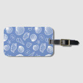 Sassy Seashell Pattern Bagagelabel (Voorkant (horizontaal))