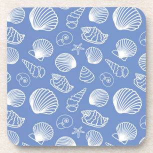 Sassy Seashell Pattern Bier Onderzetter