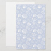 Sassy Seashell Pattern Briefpapier (Voorkant / Achterkant)