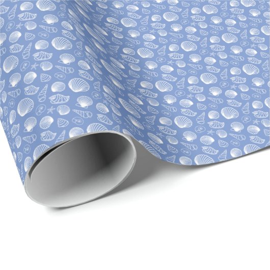 Sassy Seashell Pattern Cadeaupapier (Rol Hoek)