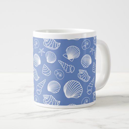 Sassy Seashell Pattern Grote Koffiekop (Voorkant rechts)