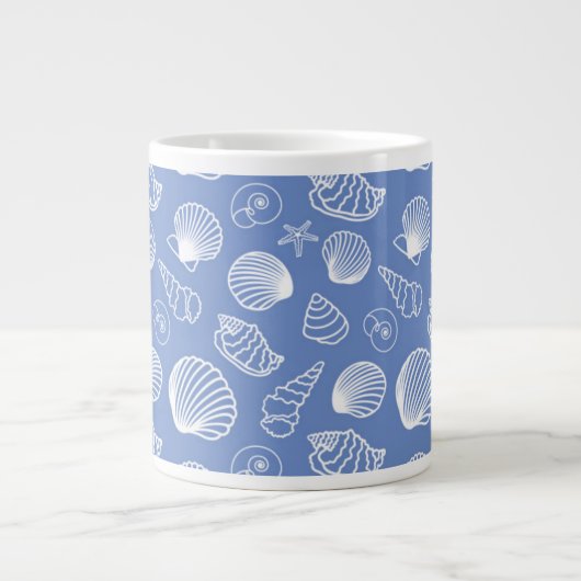Sassy Seashell Pattern Grote Koffiekop (Voorkant)