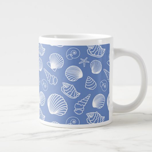 Sassy Seashell Pattern Grote Koffiekop (Rechts)