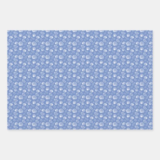 Sassy Seashell Pattern Inpakpapier Vel (Voorkant)