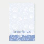 Sassy Seashell Pattern | Jouw namen toevoegen Post-it® Notes (Voorkant)