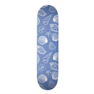 Sassy Seashell Pattern Persoonlijk Skateboard
