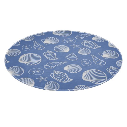 Sassy Seashell Pattern Snijplank (Hoek)