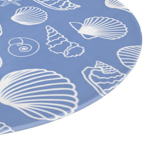 Sassy Seashell Pattern Snijplank (Hoek)