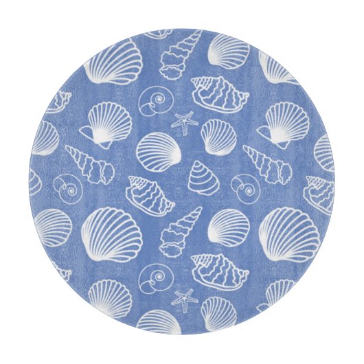 Sassy Seashell Pattern Snijplank (Voorkant)