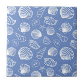 Sassy Seashell Pattern Tegeltje (Voorkant)