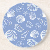 Sassy Seashell Pattern Zandsteen Onderzetter (Voorkant)