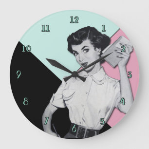 Sassy Secretary Wall Clock Grote Klok