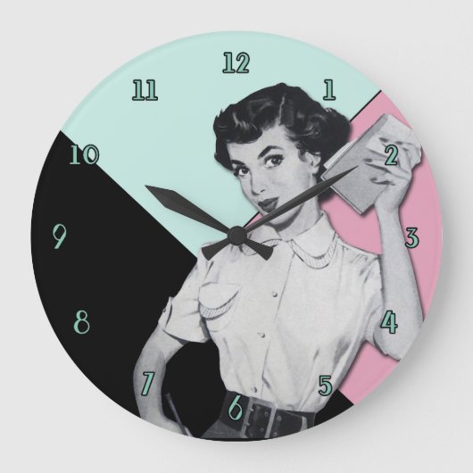 Sassy Secretary Wall Clock Grote Klok (Voorkant)